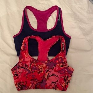 Reebok reversible sports bras